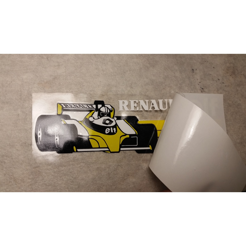 Renault Elf" Formule 1. Sticker pour vitre arrière (modèle1)