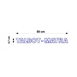 Talbot Matra lettrage en...