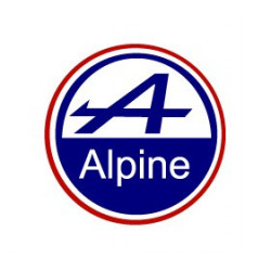 Alpine sticker macaron bleu...