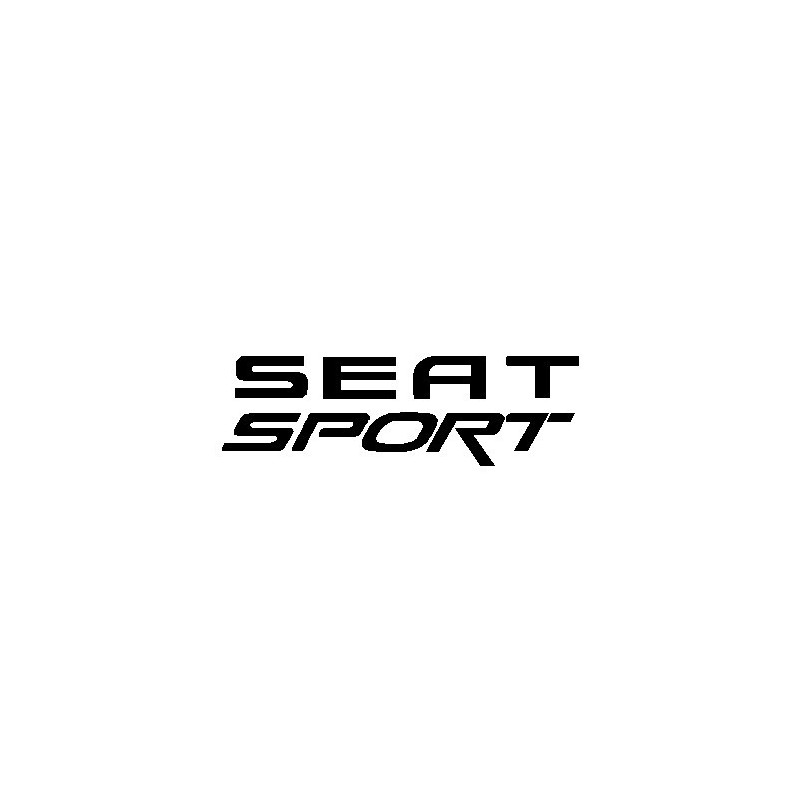 SEAT sport, Sticker découpe noire. (R1242)